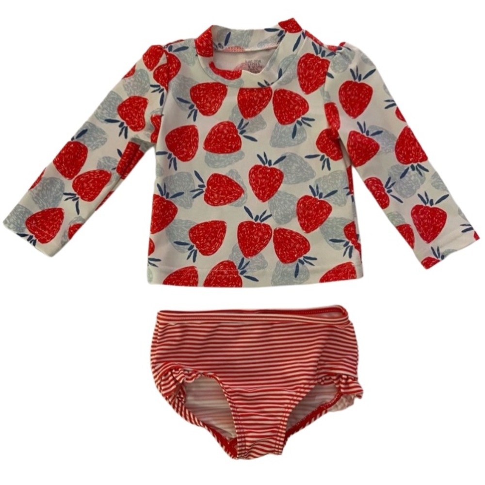 Carter’s Strawberry two piece swimsuit 9 months
